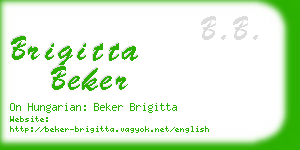 brigitta beker business card